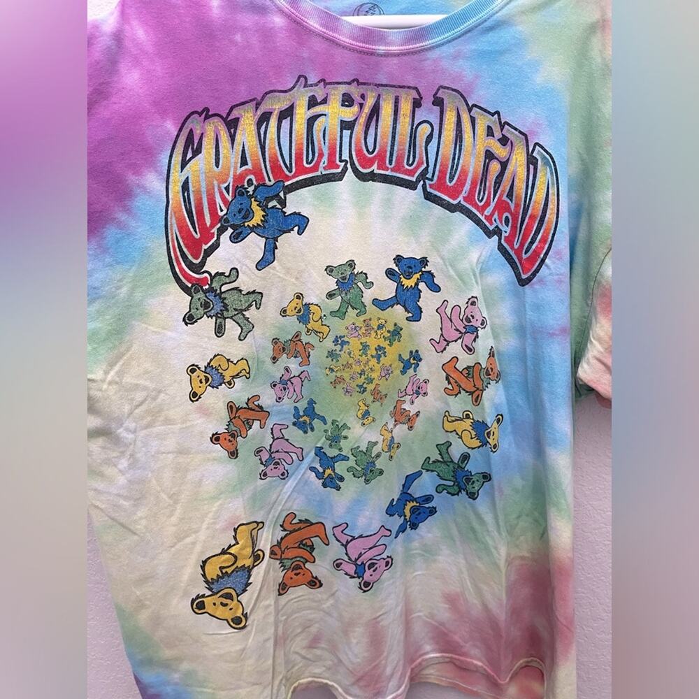 Grateful Dead Dancing Bears Marching Bears Tie Dye Tee Shirt XL 70s 1990s - Picture 2 of 5